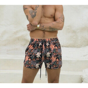 Caye Collection Signature Motivo Mens XL Swim Hybrid Shorts Performance Plaid